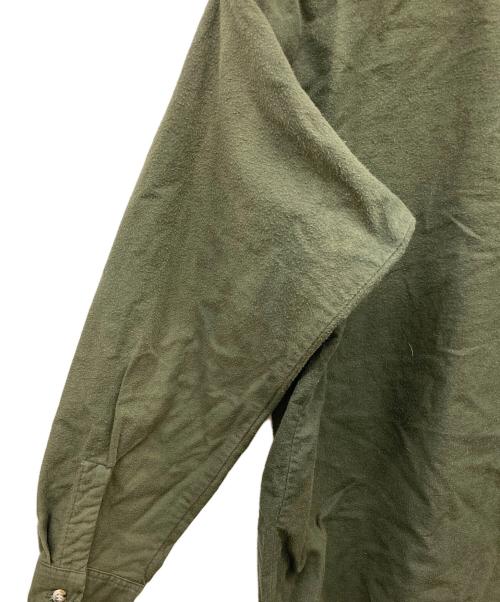 OSH KOSH（オシュコシュ）OSH KOSH (オシュコシュ) シャモアクロスシャツ 三角タグ グリーン サイズ:XLRの古着・服飾アイテム