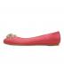 ALEXANDER McQUEEN (アレキサンダーマックイーン) LEATHER SKULL BALLERINAS ピンク サイズ:39：15000円