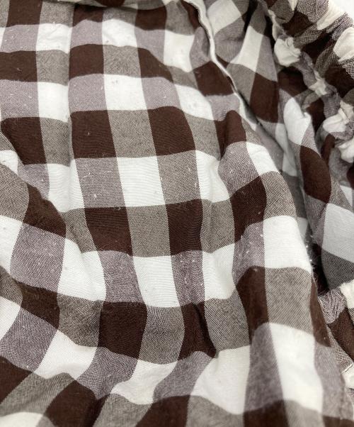 tricot COMME des GARCONS（トリココムデギャルソン）tricot COMME des GARCONS (トリココムデギャルソン) ギンガムチェックフレアスカート ブラック×ホワイト サイズ:なしの古着・服飾アイテム