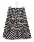 tricot COMME des GARCONS (トリココムデギャルソン) ギンガムチェックフレアスカート ブラック×ホワイト サイズ:なし：11000円