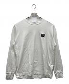 STONE ISLANDストーンアイランド）の古着「ロゴパッチクルーネックカットソー」｜ホワイト