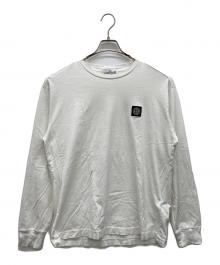STONE ISLAND（ストーンアイランド）の古着「ロゴパッチクルーネックカットソー」｜ホワイト