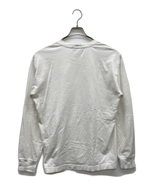 STONE ISLAND（ストーンアイランド）STONE ISLAND (ストーンアイランド) ロゴパッチクルーネックカットソー ホワイト サイズ:XLの古着・服飾アイテム