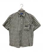 BoTTボット）の古着「Plaid S/S Shirt」｜ホワイト×ブラック