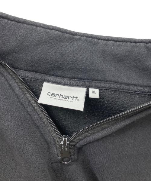 CarHartt（カーハート）CarHartt (カーハート) ハーフジップスウェット ブラック サイズ:XLの古着・服飾アイテム