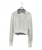 TODAYFULトゥデイフル）の古着「Layered Polo Knit」｜エクリュ