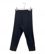 MANOFマノフ）の古着「LOGO RIB KNIT LEGGINS」｜ブラック