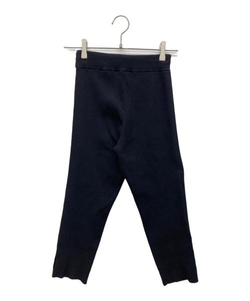 MANOF（マノフ）MANOF (マノフ) LOGO RIB KNIT LEGGINS ブラック サイズ:Sの古着・服飾アイテム
