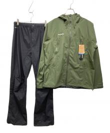 MAMMUT（マムート）の古着「Masao Light Rain-Suit」｜オリーブ×ブラック