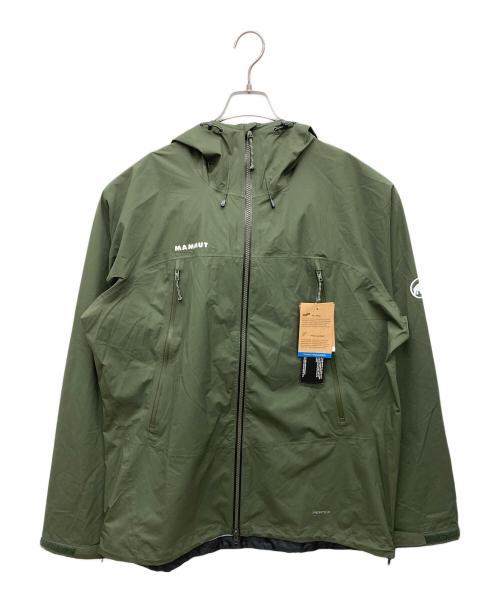 MAMMUT（マムート）MAMMUT (マムート) Masao Light Rain-Suit オリーブ×ブラック サイズ:2XL 未使用品の古着・服飾アイテム