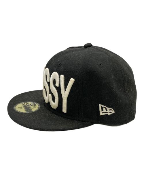 stussy（ステューシー）stussy (ステューシー) New Era (ニューエラ) キャップ ブラック サイズ:7 1/2 59.6cmの古着・服飾アイテム