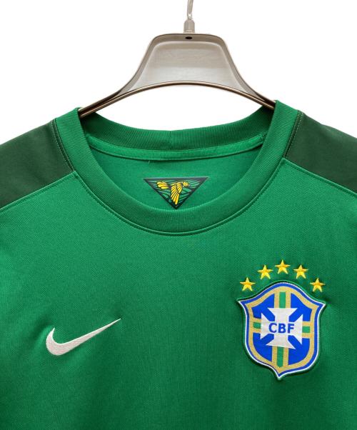 NIKE（ナイキ）NIKE (ナイキ) ゲームシャツ ブラジル代表 2014年W杯GK グリーン サイズ:Sの古着・服飾アイテム