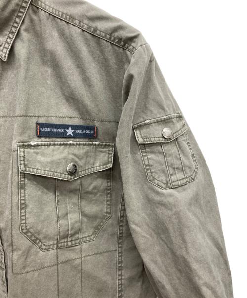 HARLEY-DAVIDSON（ハーレーダビッドソン）HARLEY-DAVIDSON (ハーレーダビッドソン) ダメージ加工ミリタリージャケット カーキ サイズ:Mの古着・服飾アイテム