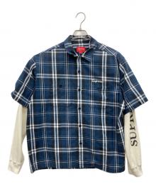 SUPREME（シュプリーム）の古着「Thermal work shirt plaid」｜ネイビー