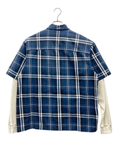 SUPREME（シュプリーム）Supreme (シュプリーム) Thermal work shirt plaid ネイビー サイズ:Mの古着・服飾アイテム