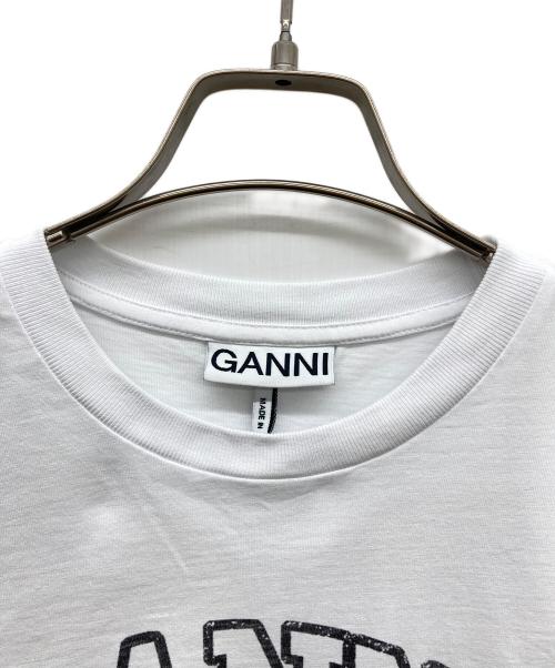 GANNI（ガニー）Ganni (ガニー) Basic Jersey Leopard Relaxed T-shirt ホワイト サイズ:Mの古着・服飾アイテム