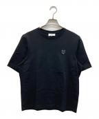 maison kitsuneメゾンキツネ）の古着「クルーネックTシャツ」｜ブラック