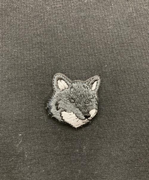 maison kitsune（メゾンキツネ）MAISON KITSUNE (メゾンキツネ) クルーネックTシャツ ブラック サイズ:XXSの古着・服飾アイテム
