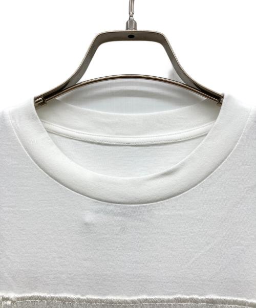 MM6 Maison Margiela（エムエムシックスメゾンマルジェラ）MM6 Maison Margiela (エムエムシックスメゾンマルジェラ) フリンジTシャツ ホワイト サイズ:L 未使用品の古着・服飾アイテム