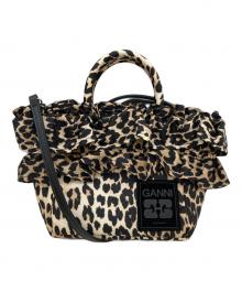 GANNI（ガニー）の古着「Mini Shopper Ruffle Print バッグ」