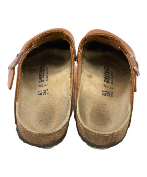 BIRKENSTOCK（ビルケンシュトック）BIRKENSTOCK (ビルケンシュトック) クロッグサンダル Boston ブラウン サイズ:41の古着・服飾アイテム