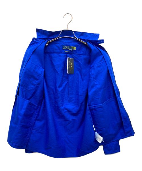 POLO RALPH LAUREN（ポロ・ラルフローレン）POLO RALPH LAUREN (ポロ・ラルフローレン) ジップシャツ 裾ポニー ブルー サイズ:XSの古着・服飾アイテム
