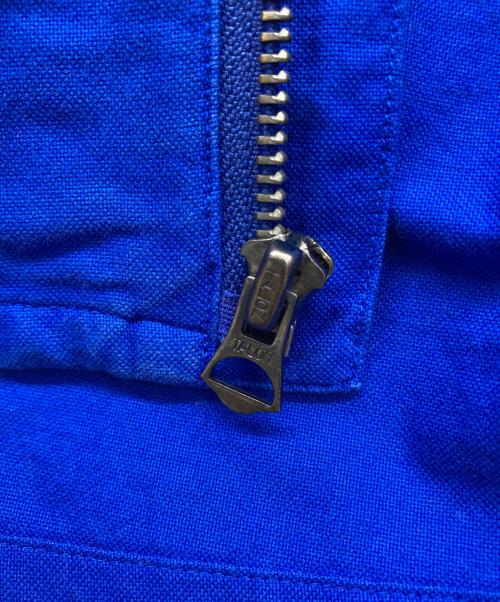 POLO RALPH LAUREN（ポロ・ラルフローレン）POLO RALPH LAUREN (ポロ・ラルフローレン) ジップシャツ 裾ポニー ブルー サイズ:XSの古着・服飾アイテム