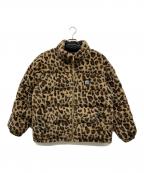 THE BLACK EYE PATCH×FIRST DOWNブラックアイパッチ×ファーストダウン）の古着「LABEL LEOPARD Down Jacket」｜カーキ