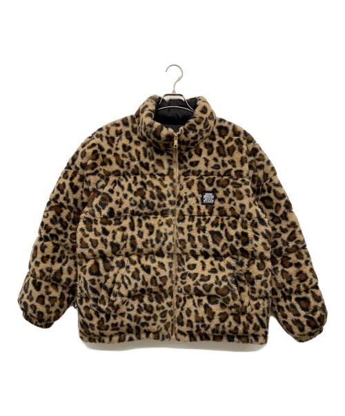 THE BLACK EYE PATCH（ブラックアイパッチ）THE BLACK EYE PATCH (ブラックアイパッチ) FIRST DOWN (ファーストダウン) LABEL LEOPARD Down Jacket カーキ サイズ:JP:Mの古着・服飾アイテム