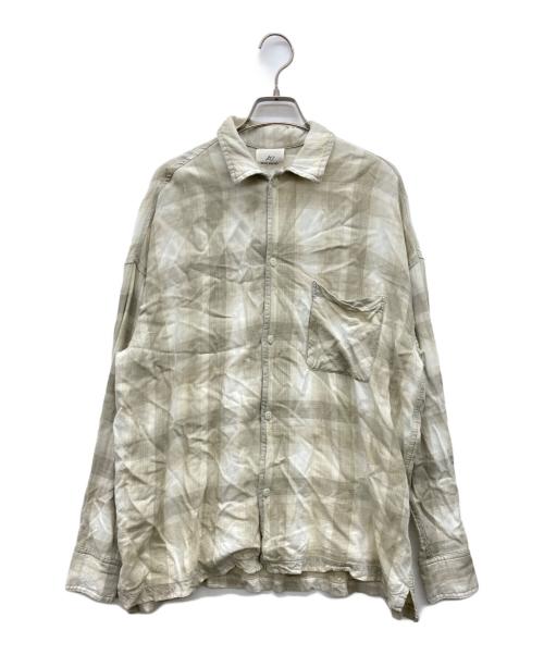 REMI RELIEF（レミレリーフ）REMI RELIEF (レミレリーフ) CHECK 2WAY SHIRT ベージュ サイズ:Fの古着・服飾アイテム