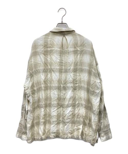 REMI RELIEF（レミレリーフ）REMI RELIEF (レミレリーフ) CHECK 2WAY SHIRT ベージュ サイズ:Fの古着・服飾アイテム