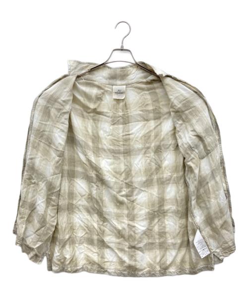 REMI RELIEF（レミレリーフ）REMI RELIEF (レミレリーフ) CHECK 2WAY SHIRT ベージュ サイズ:Fの古着・服飾アイテム