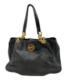 MICHAEL KORS（マイケルコース）の古着「レザートートバッグ」｜ブラック