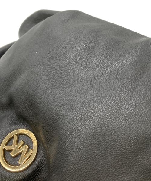MICHAEL KORS（マイケルコース）MICHAEL KORS (マイケルコース) レザートートバッグ ブラックの古着・服飾アイテム