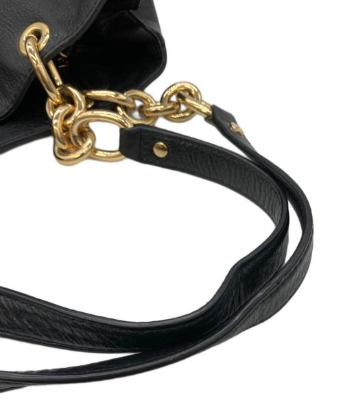 MICHAEL KORS（マイケルコース）MICHAEL KORS (マイケルコース) レザートートバッグ ブラックの古着・服飾アイテム