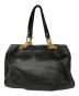 MICHAEL KORS (マイケルコース) レザートートバッグ ブラック：7000円