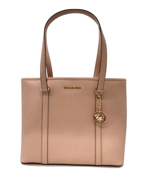 MICHAEL KORS（マイケルコース）MICHAEL KORS (マイケルコース) トートバッグ ピンクの古着・服飾アイテム