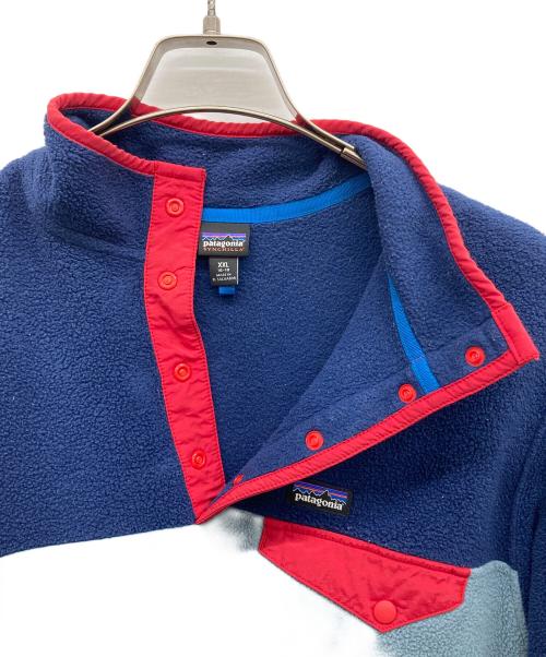 Patagonia（パタゴニア）Patagonia (パタゴニア) シンチラスナップT グレー×ネイビー サイズ:XXL 16-18の古着・服飾アイテム
