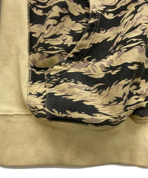 stussy（ステューシー）stussy (ステューシー) 00s ガーカモジップパーカー カーキ サイズ:XLの古着・服飾アイテム