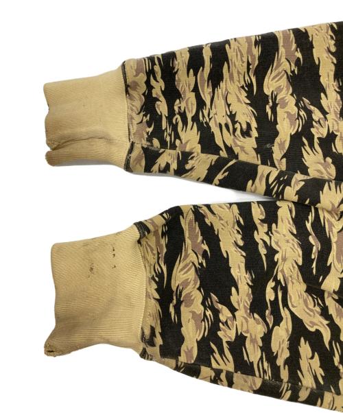stussy（ステューシー）stussy (ステューシー) 00s ガーカモジップパーカー カーキ サイズ:XLの古着・服飾アイテム