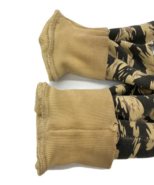stussy（ステューシー）stussy (ステューシー) 00s ガーカモジップパーカー カーキ サイズ:XLの古着・服飾アイテム