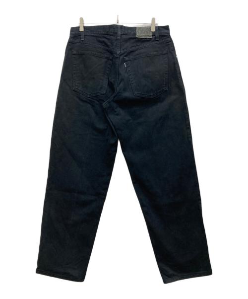 LEVI'S silver-tab（リーバイス シルバータブ）LEVI'S silver-tab (リーバイス シルバータブ) 後染めバギーデニムパンツ ブラック サイズ:W33 L32の古着・服飾アイテム