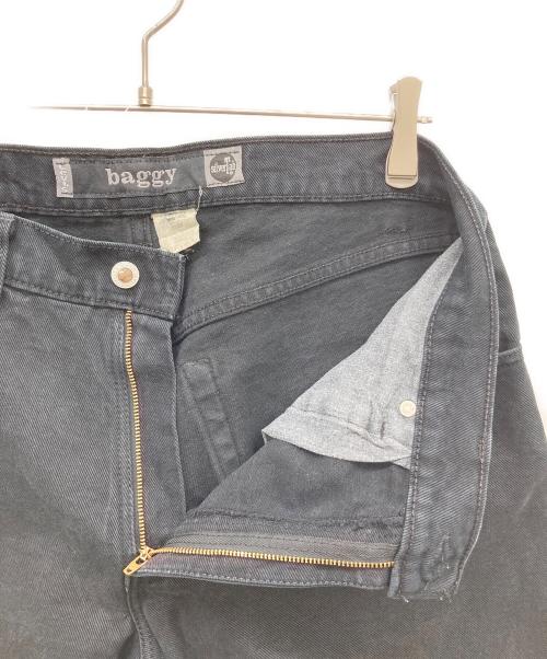 LEVI'S silver-tab（リーバイス シルバータブ）LEVI'S silver-tab (リーバイス シルバータブ) 後染めバギーデニムパンツ ブラック サイズ:W33 L32の古着・服飾アイテム