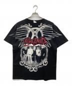 ALSTYLE APPAREL & ACTIVEWEARアレスタイルアパレル＆アクティブウェア）の古着「00s バンドTシャツ Aerosmith 2009年ワールトツアーTee」｜ブラック