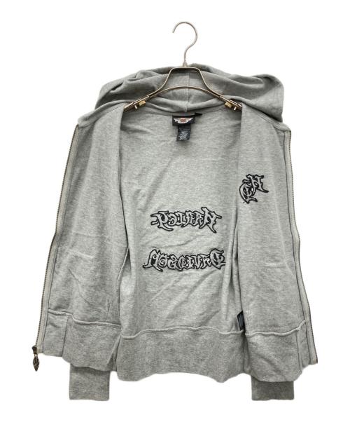 HARLEY-DAVIDSON（ハーレーダビッドソン）HARLEY-DAVIDSON (ハーレーダビッドソン) ジップパーカー ライトグレー サイズ:Sの古着・服飾アイテム