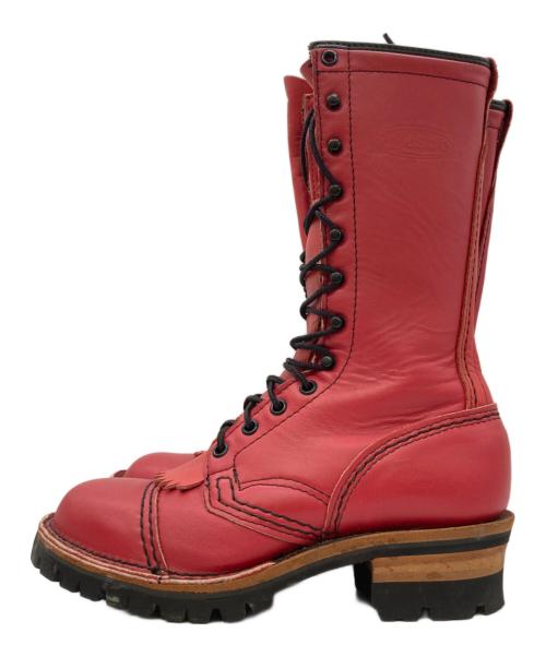 WESCO（ウェスコ）WESCO (ウェスコ) 12ホールブーツ Custom Jobmaster レッド サイズ:5Eの古着・服飾アイテム