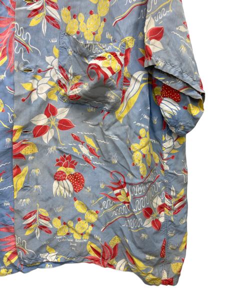 JIM CLINTON（ジムクリントン）JIM CLINTON (ジムクリントン) アロハシャツ スカイブルー サイズ:Ｌの古着・服飾アイテム