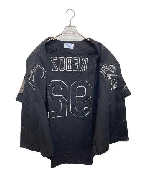 KEBOZ（ケボズ）KEBOZ (ケボズ) ICON CLASSIC BASEBALL JERESEY ブラック サイズ:Lの古着・服飾アイテム