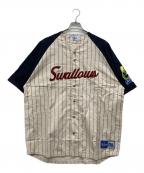 KEBOZ×SWALLOWケボズ×スワロー）の古着「ベースボールシャツ」｜アイボリー