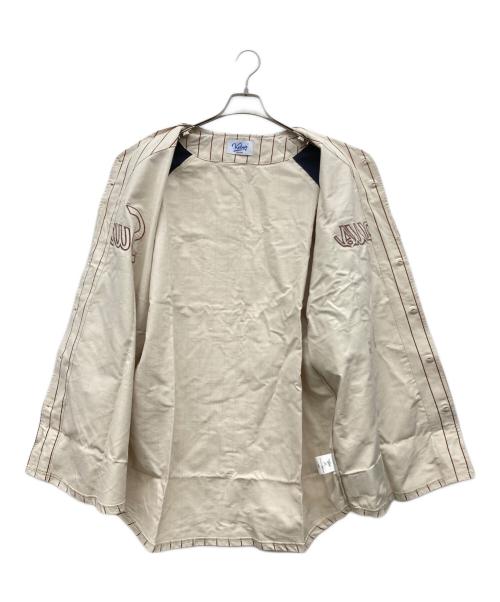 KEBOZ（ケボズ）KEBOZ (ケボズ) SWALLOW (スワロー) ベースボールシャツ アイボリー サイズ:XXLARGEの古着・服飾アイテム